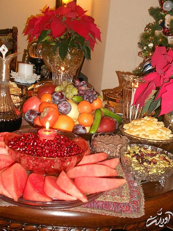 تزیین انار دون شده